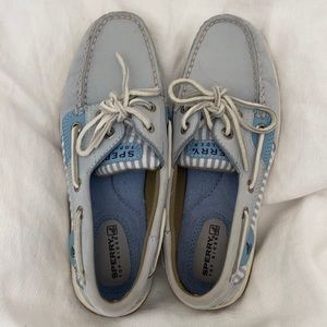 Light blue sperry top-sider shoes